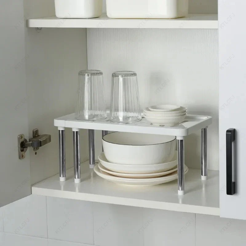 Stackable Shelf Risers — Cabinet Organizer, 2-Pack - Image 5