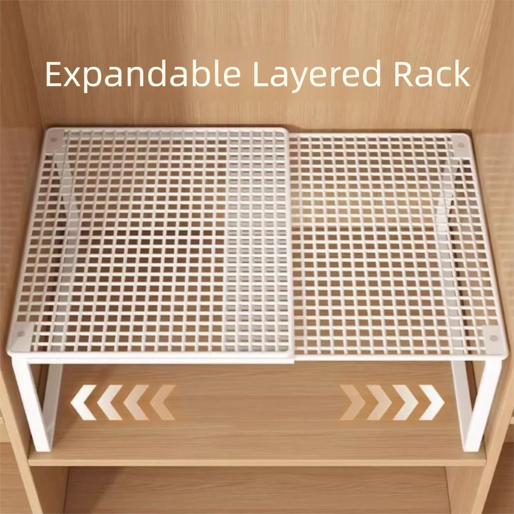Tension Rod Closet Shelf — Expandable - Image 4