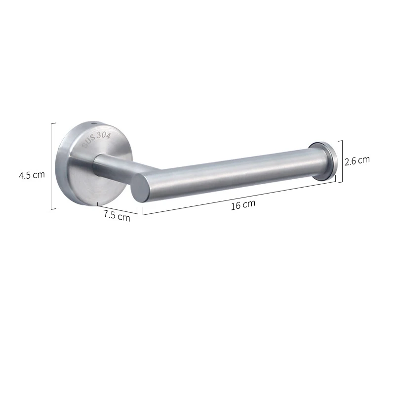 Adhesive Toilet Paper Holder — Matte Black - Image 6