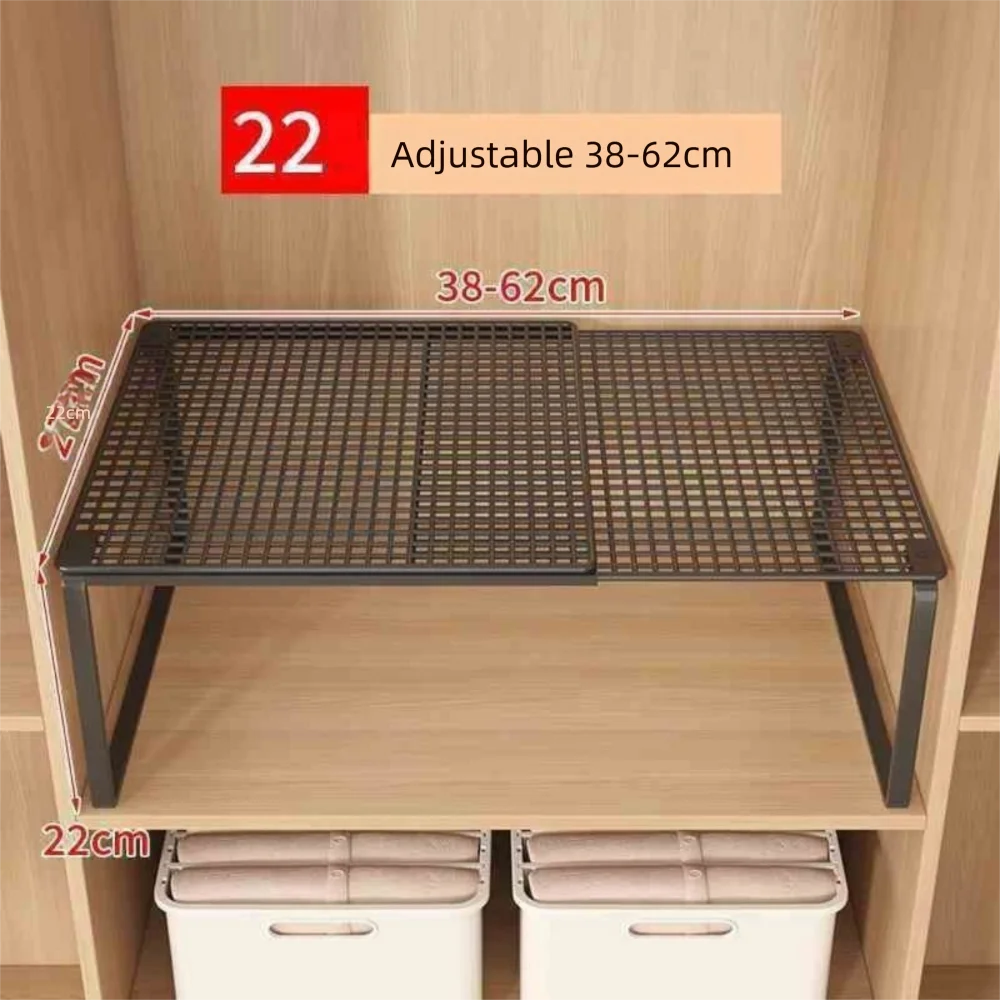 Tension Rod Closet Shelf — Expandable - Image 3
