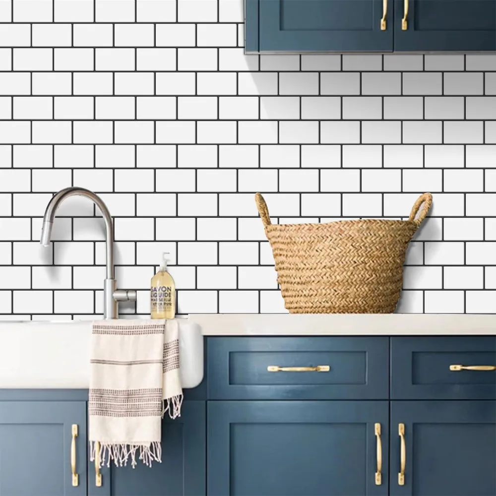 Peel & Stick Backsplash Tiles — Subway Style, 10-Pack - Image 4