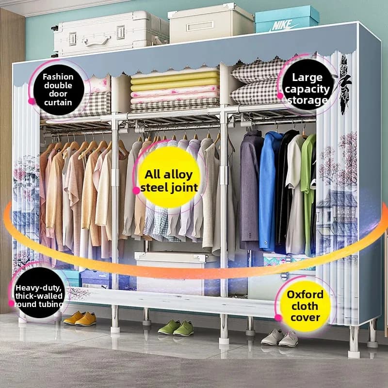 Hanging Closet Organizer — 6 Shelves - Image 2