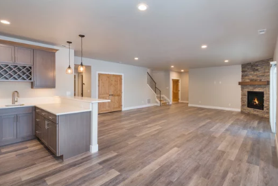 Basement finishing — open concept